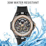 Onola waterproof skeleton watch UAE