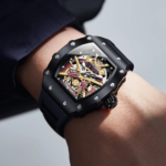 ONOLA Black Skeleton Automatic Watch UAE – Luxury Mechanical Watch - Image 5