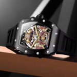 ONOLA Black Skeleton Automatic Watch UAE – Luxury Mechanical Watch - Image 4