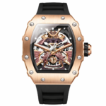 ONOLA skeleton automatic watch rose gold UAE