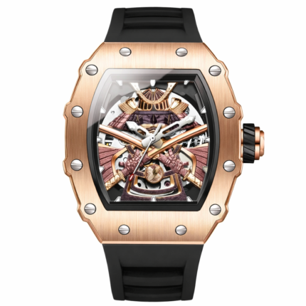 ONOLA skeleton automatic watch rose gold UAE