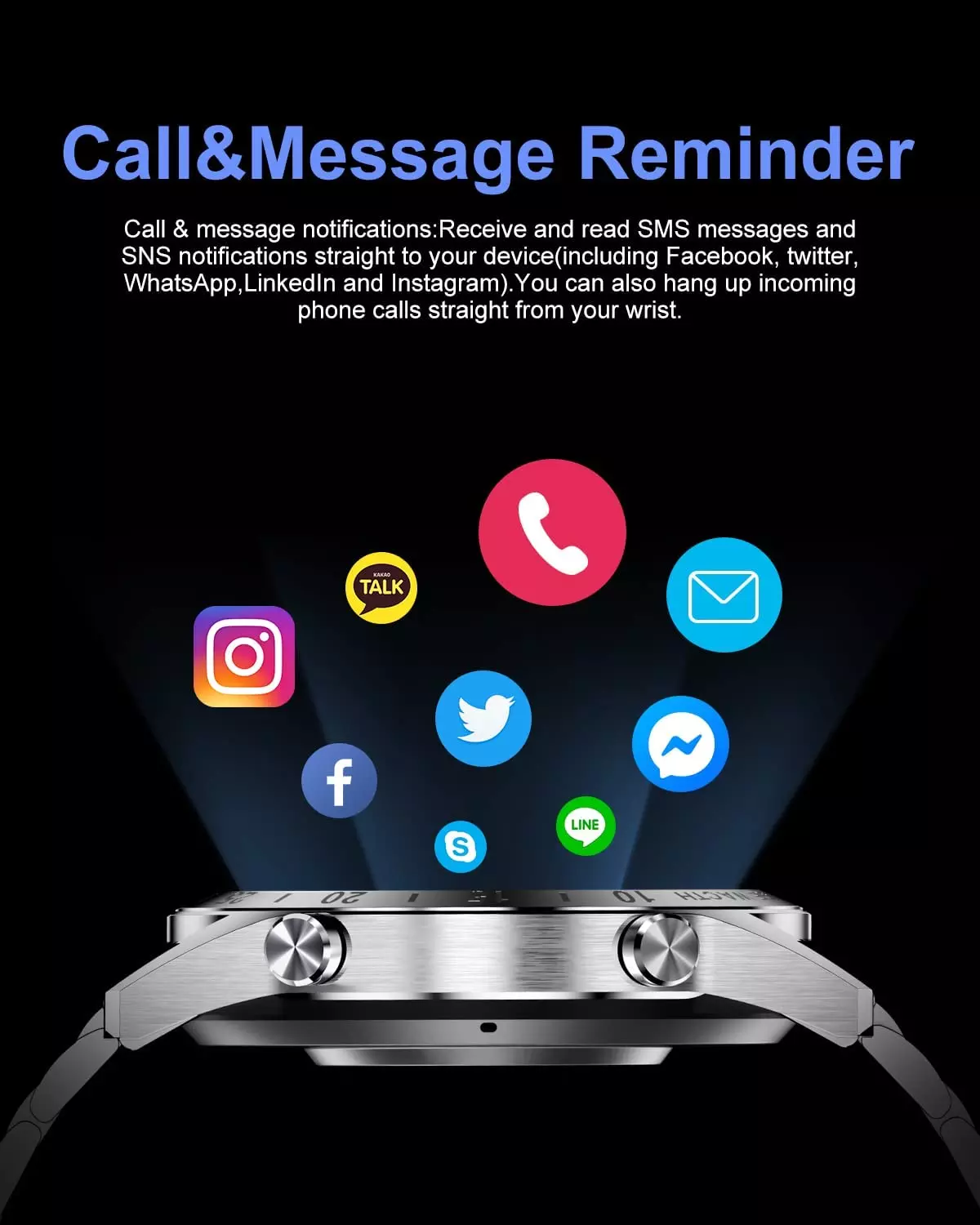 Lige Smart Watch BW0189A - Image 2