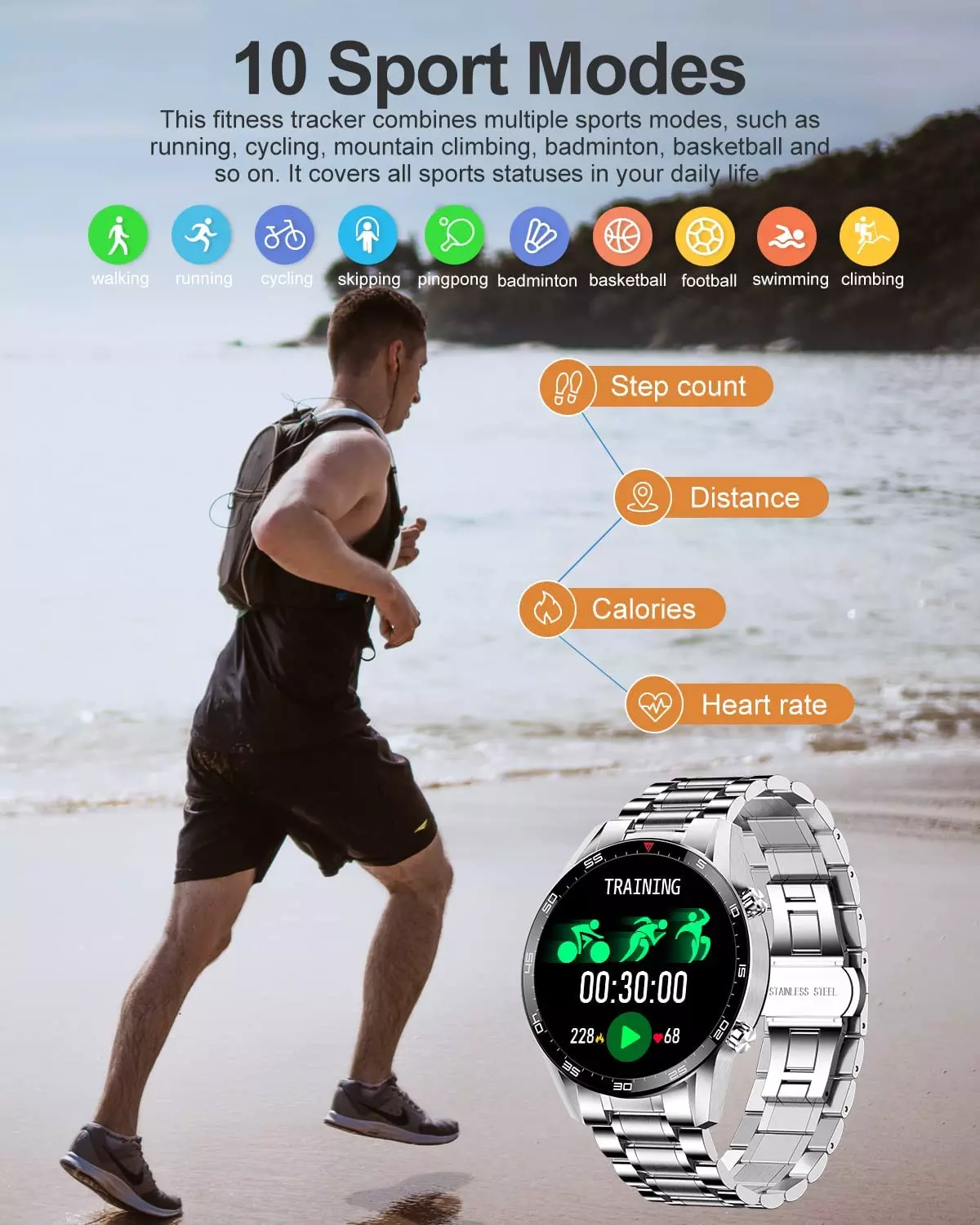 Lige Smart Watch BW0189A - Image 3