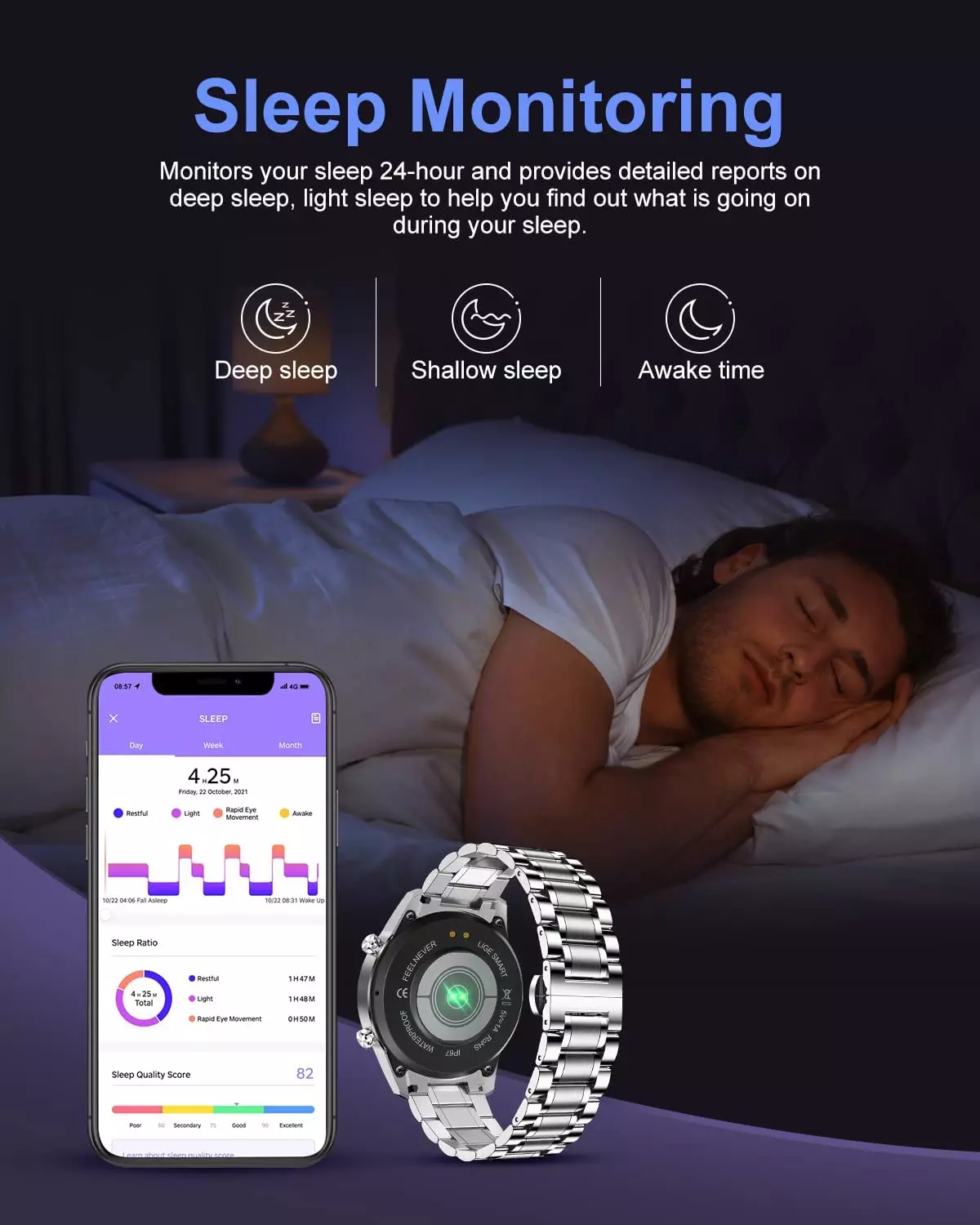 Lige Smart Watch BW0189A - Image 7