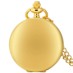 Vintage Necklace Gift for Your Loved one , Golden Shield Watch with Golden Chain for Gift - Image 4