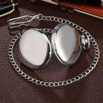 Vintage Pocket Watch Steel Watch with Chain -  Lovely Gift - Image 3