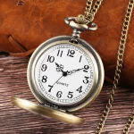 Vintage Pendant Pocket Quartz Watch, Classical Style of Maya Civilization Steampunk clock! The art of Beauty - Image 10