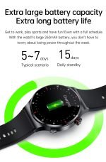 SWANK QW Smart Watch for Men with Bluetooth Calling, 1.32'' HD Full Touch Screen Fitness Tracker with Heart Rate/Sleep Monitor, IP67 Waterproof Stainless Steel for Android & iOS - Image 8