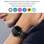 SWANK QW Smart Watch for Men with Bluetooth Calling, 1.32'' HD Full Touch Screen Fitness Tracker with Heart Rate/Sleep Monitor, IP67 Waterproof Stainless Steel for Android & iOS - Image 5