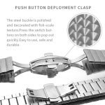 Stainless Steel Bracelet for Apple Watch band | Butterfly Buckle Metal Strap for iWatch Series 4 3 2 1 - Image 7