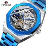 Forsining Blue Automatic Skeleton Watch – Luxury Mechanical Watch UAE - Image 2