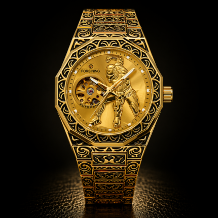 Forsining Gold Automatic Watch UAE – Engraved Luxury Design UAE | COD Available