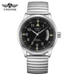 Winner Mark XV Automatic Watch – Classic Black Dial Stainless Steel-automatic watch under 100 AED (Copy) - Image 4
