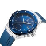 FORSINING Automatic Watch Blue Dial Silver Case – Men’s Watch Under 100 AED - Image 3