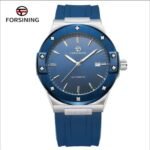 FORSINING Automatic Watch Blue Dial Silver Case – Men’s Watch Under 100 AED - Image 2